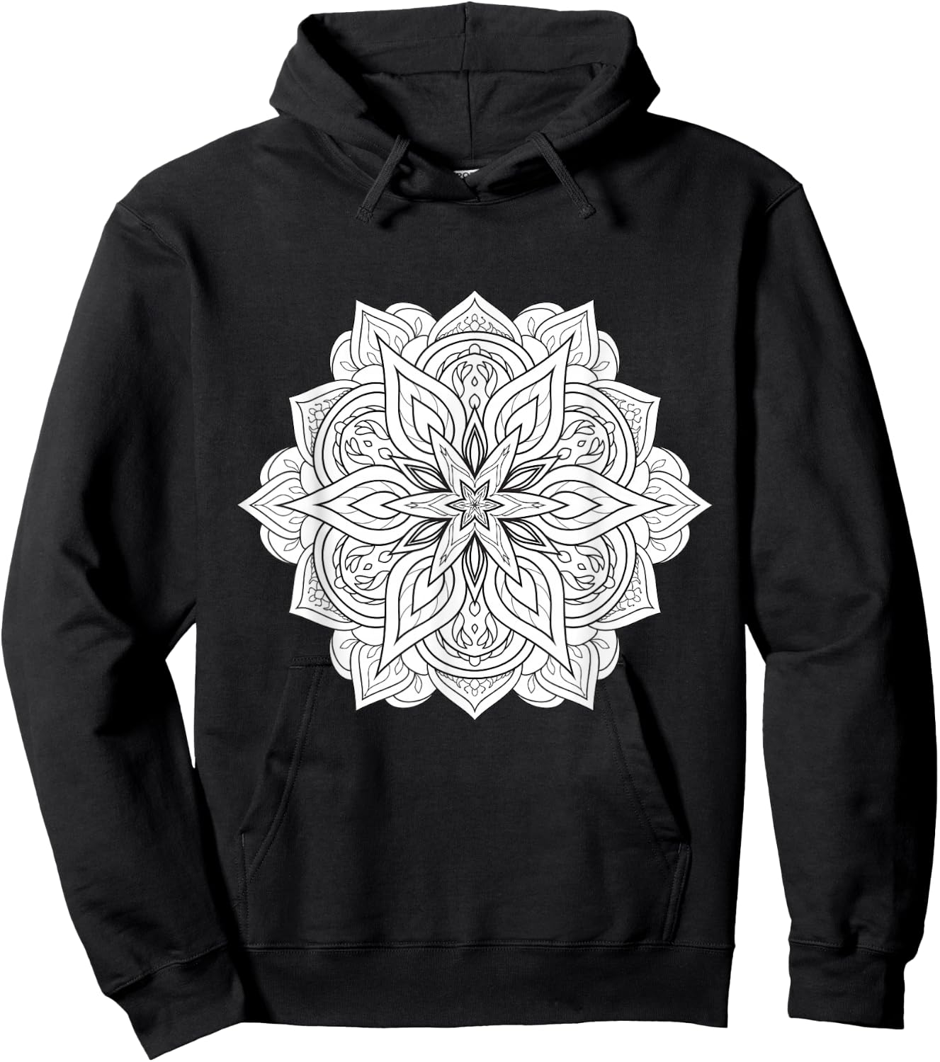 Mandala Zum Ausmalen Malen Geschenk Yoga Hoodie - Hoodie | Black