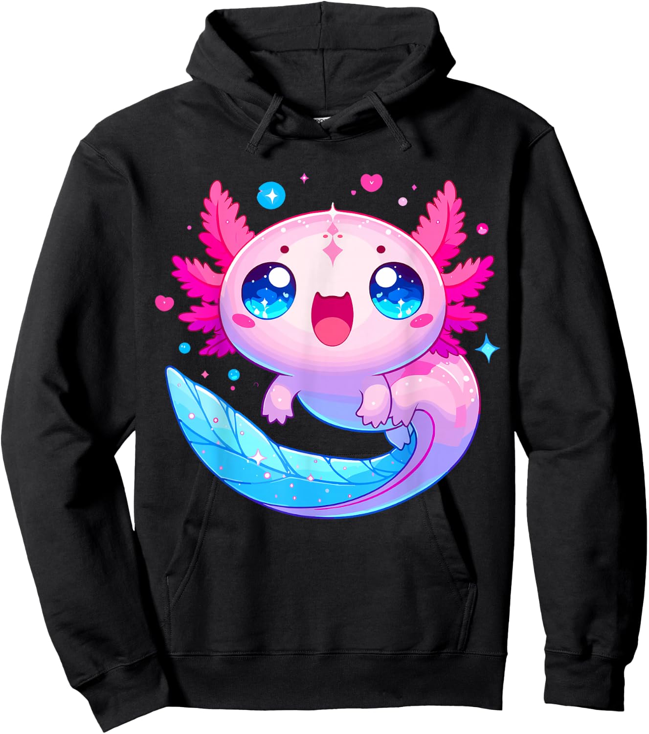 Cute Axolotl Hoodie - Hoodie | Black