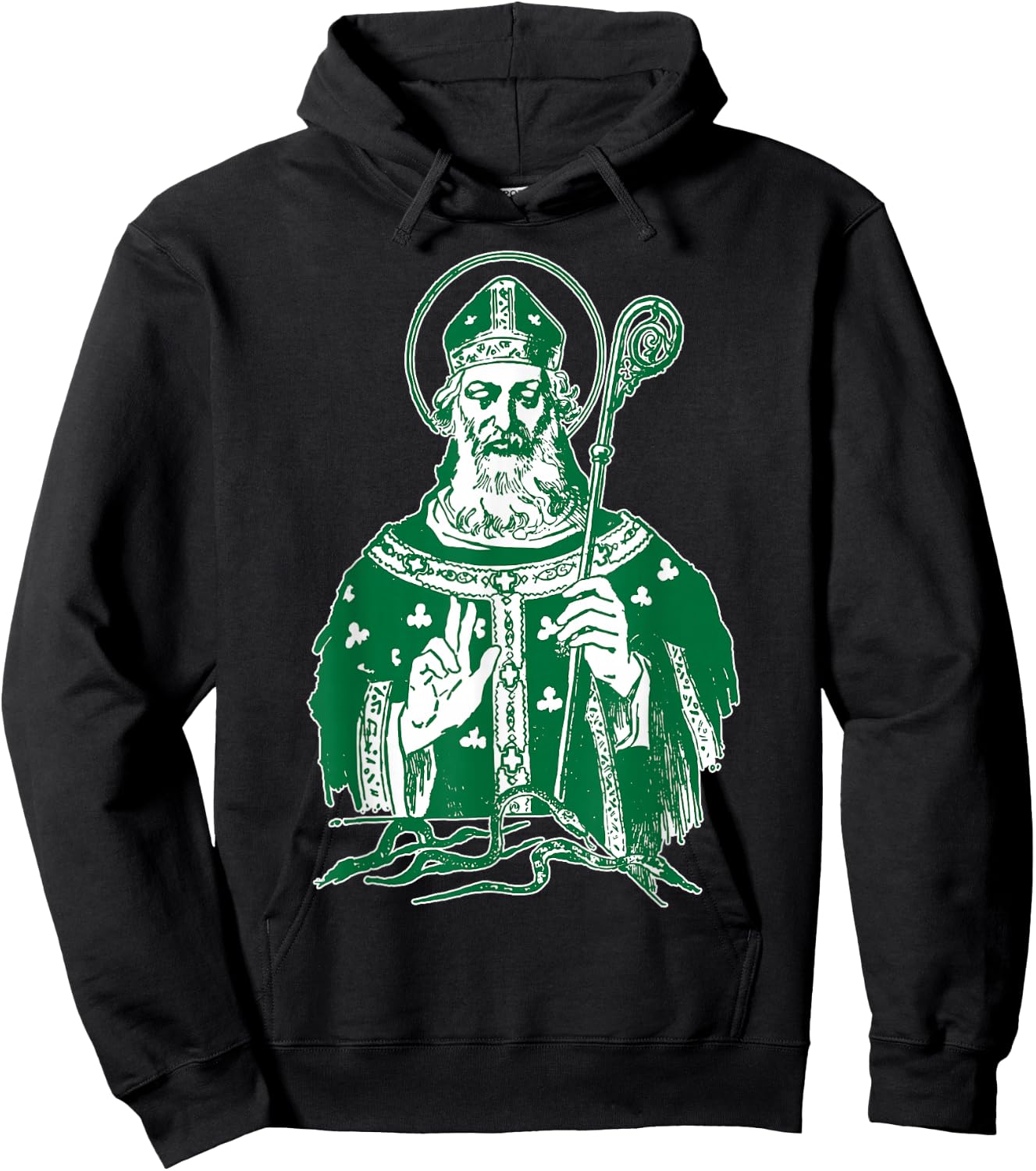 St Patrick Catholic Saint Patricks Day Ireland Irish Hoodie - Hoodie | Black