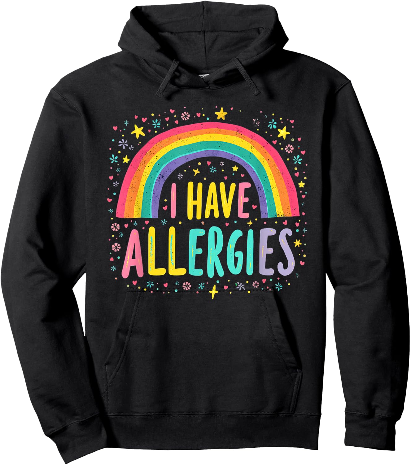 I Have Allergies Funny Retro Offensive Inappropriate Meme Hoodie - Hoodie | Black