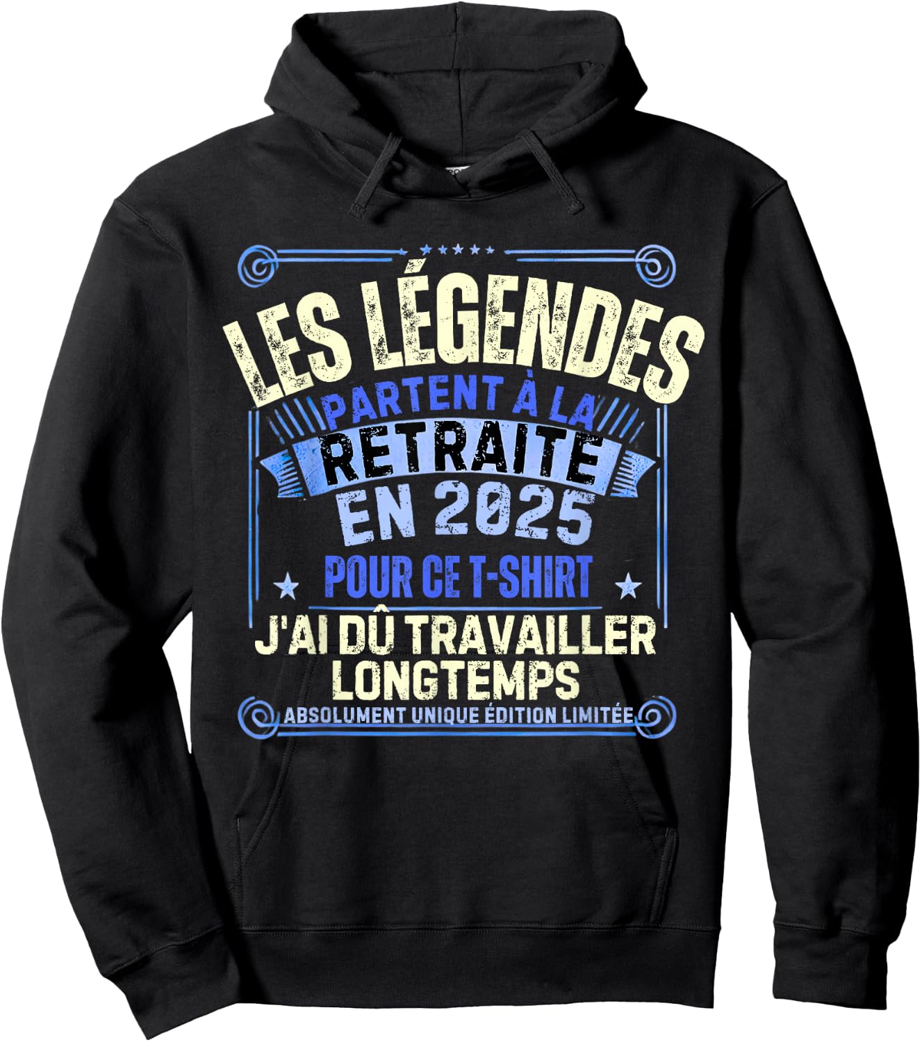 Retirement 2025 Man Retired 2025 , Black, S Hoodie - Hoodie | Black
