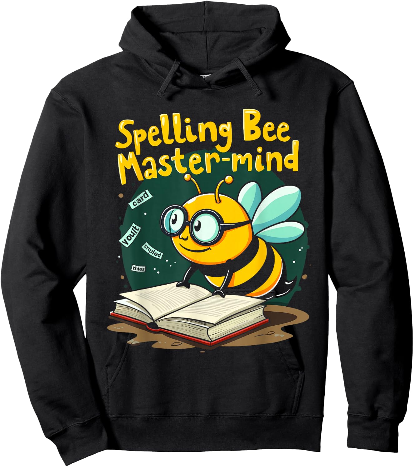 Spelling Bee Humor Spelling Champion Word Nerd Spelling Hoodie - Hoodie | Black