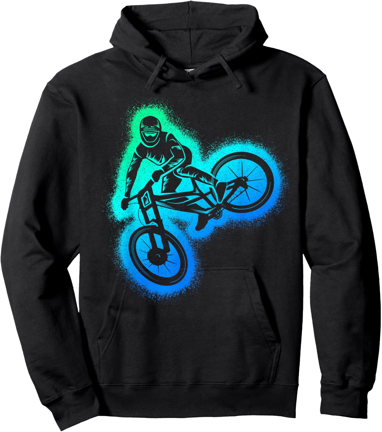 MTB Mountain Bike Downhill Kinder Herren Jungen Mountainbike Hoodie - Hoodie | Black