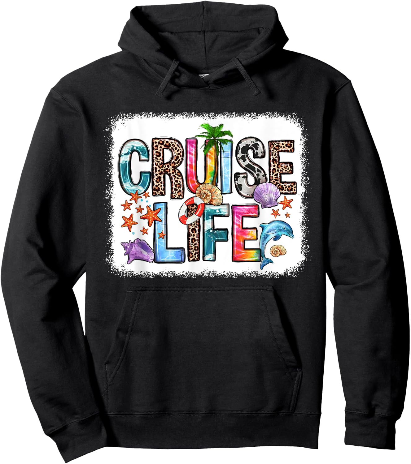 Family Cruise Life Cruise Outfits 2024 Matching Hoodie - Hoodie | Black