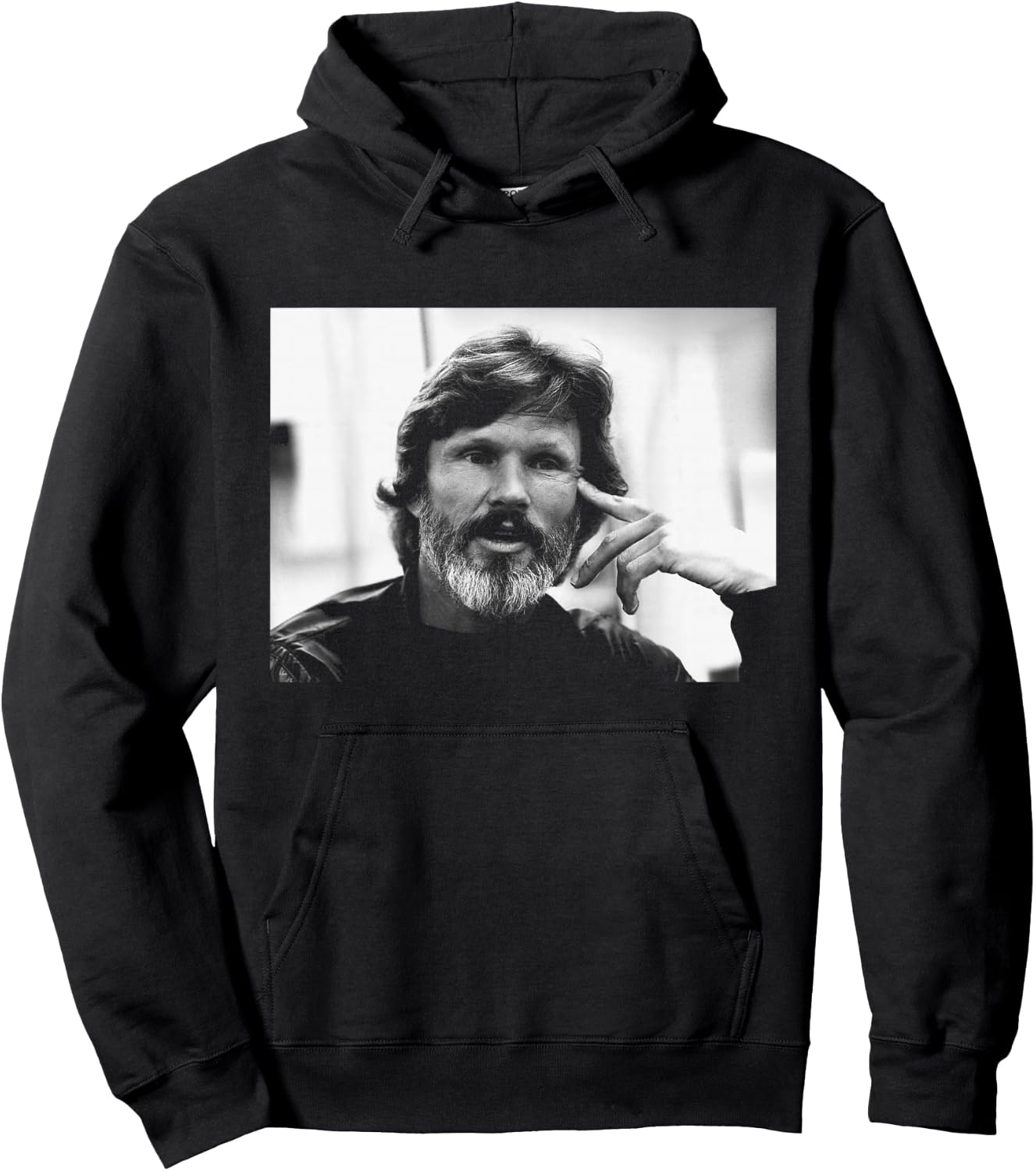 Kris Kristofferson Me and Bobby McGee Singer in 1982 Hoodie - Hoodie | Black