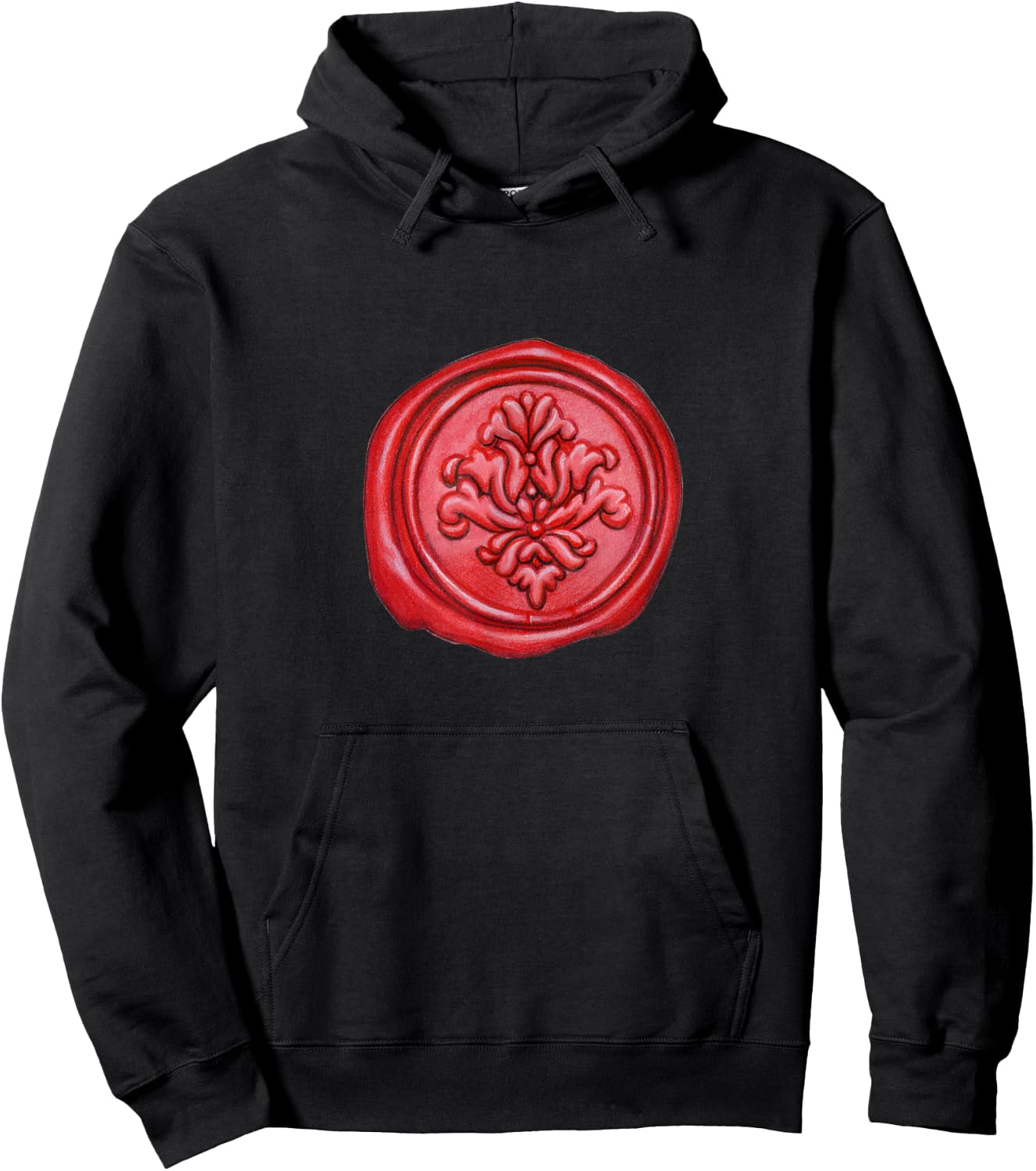 Wax Seal Red Wax Seal Hobby Letter Stamp Hoodie - Hoodie | Black