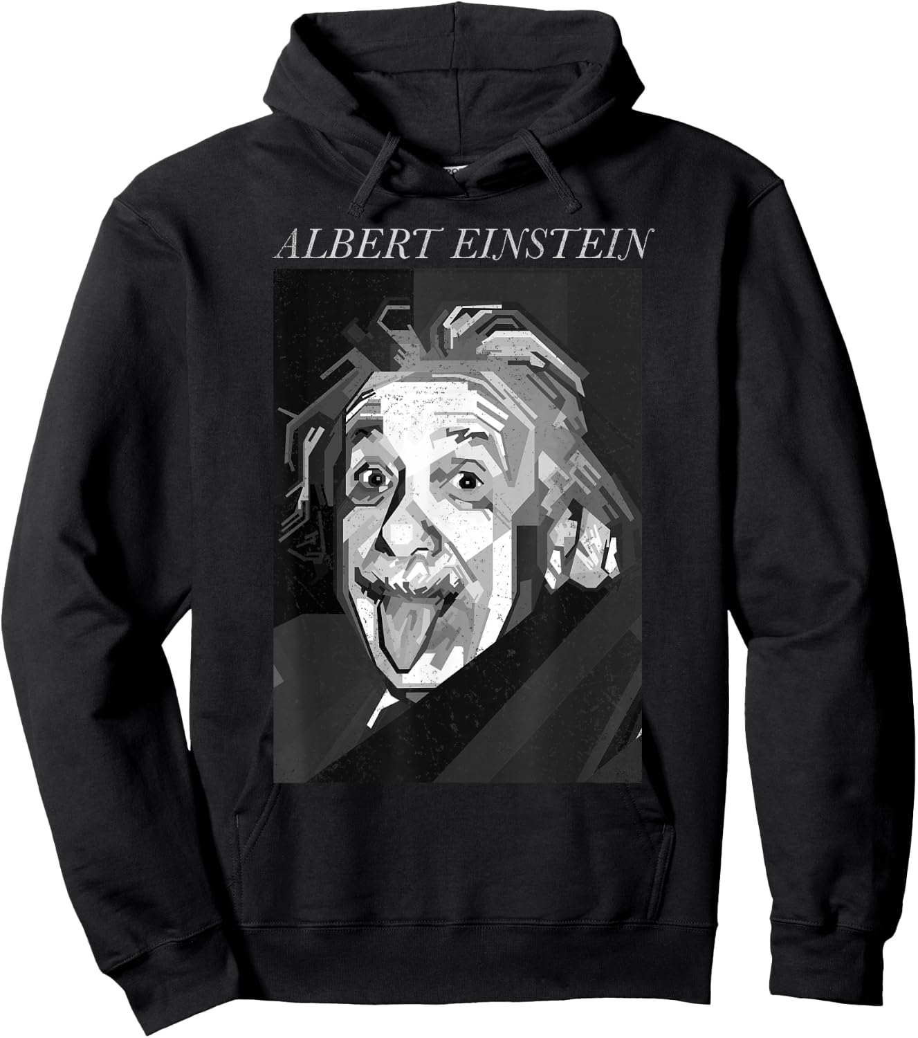 Albert Einstein Logic Quote Front Back , Black, S Hoodie - Hoodie | Black