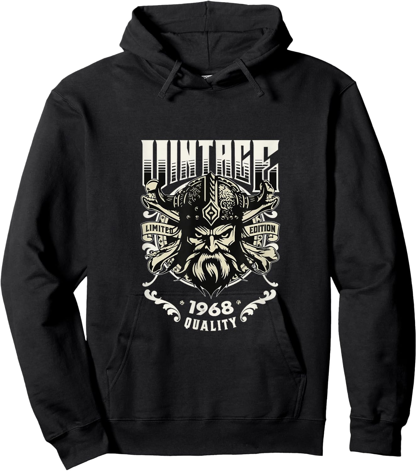 Vintage 1968 T Shirts Retro Funny 1968 Birthday Hoodie - Hoodie | Black