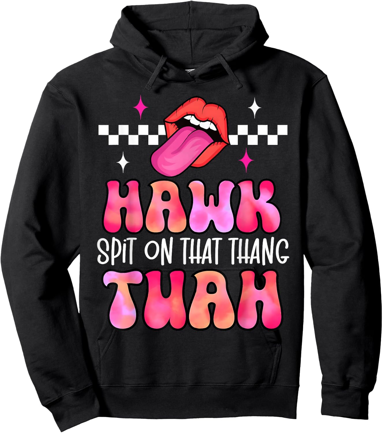 Hawk Tuah Spit On That Thang - Hawk Tush Spit on that Thing Hoodie - Hoodie | Black