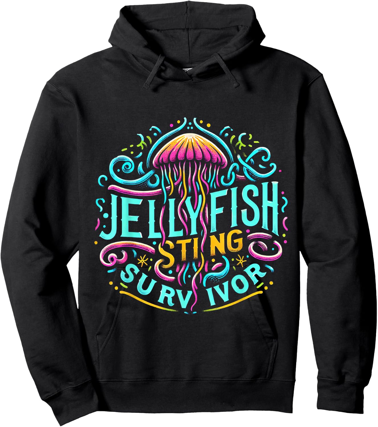 Jellyfish Sting Survivor Hoodie - Hoodie | Black
