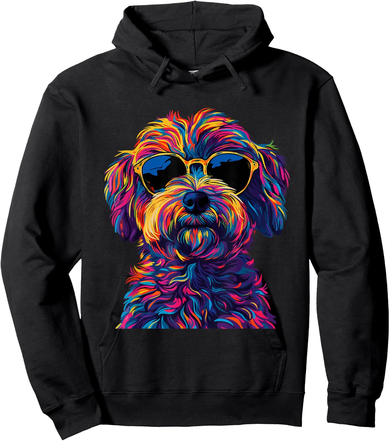 Havanese Lovers Design Pop Art Funny Havanese Dog Men Women Girls Kids Hoodie - Hoodie | Black