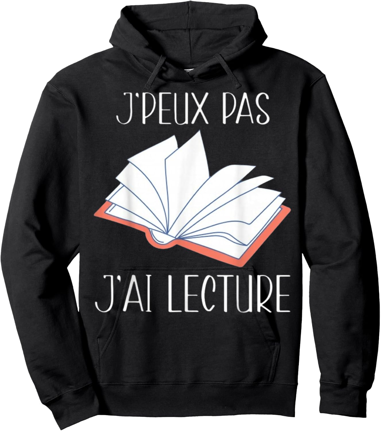 Je Peux Pas J'Ai Lecture Gift Reading , Black, S Hoodie - Hoodie | Black