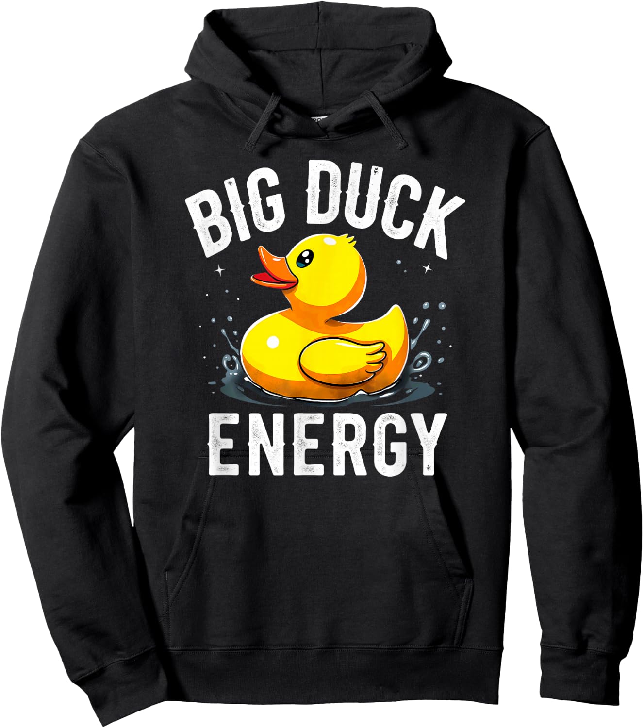 Humor Rubber Duck Big Duck Energy Hoodie - Hoodie | Black