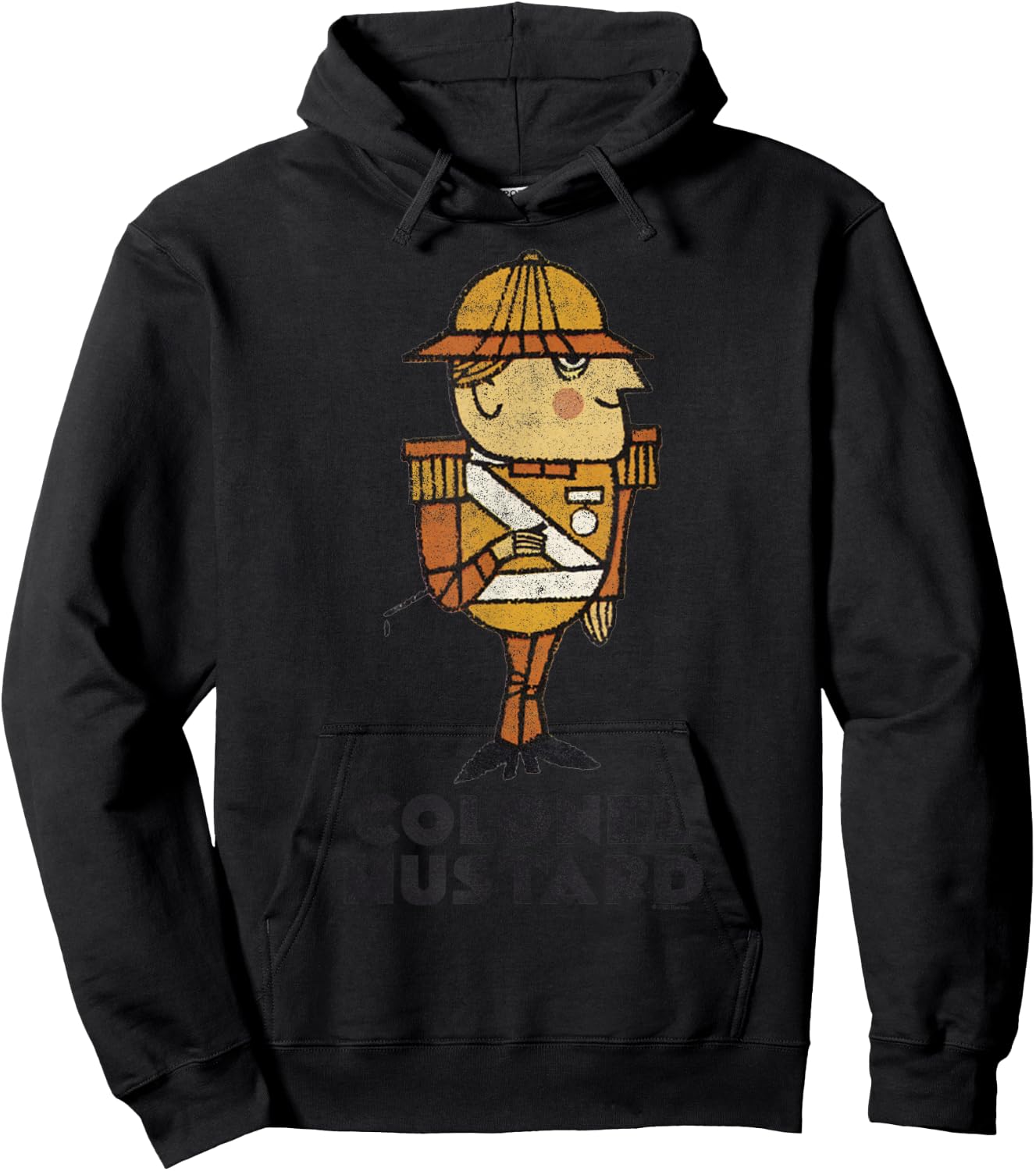 Clue Colonel Mustard Retro Poster Hoodie - Hoodie | Black