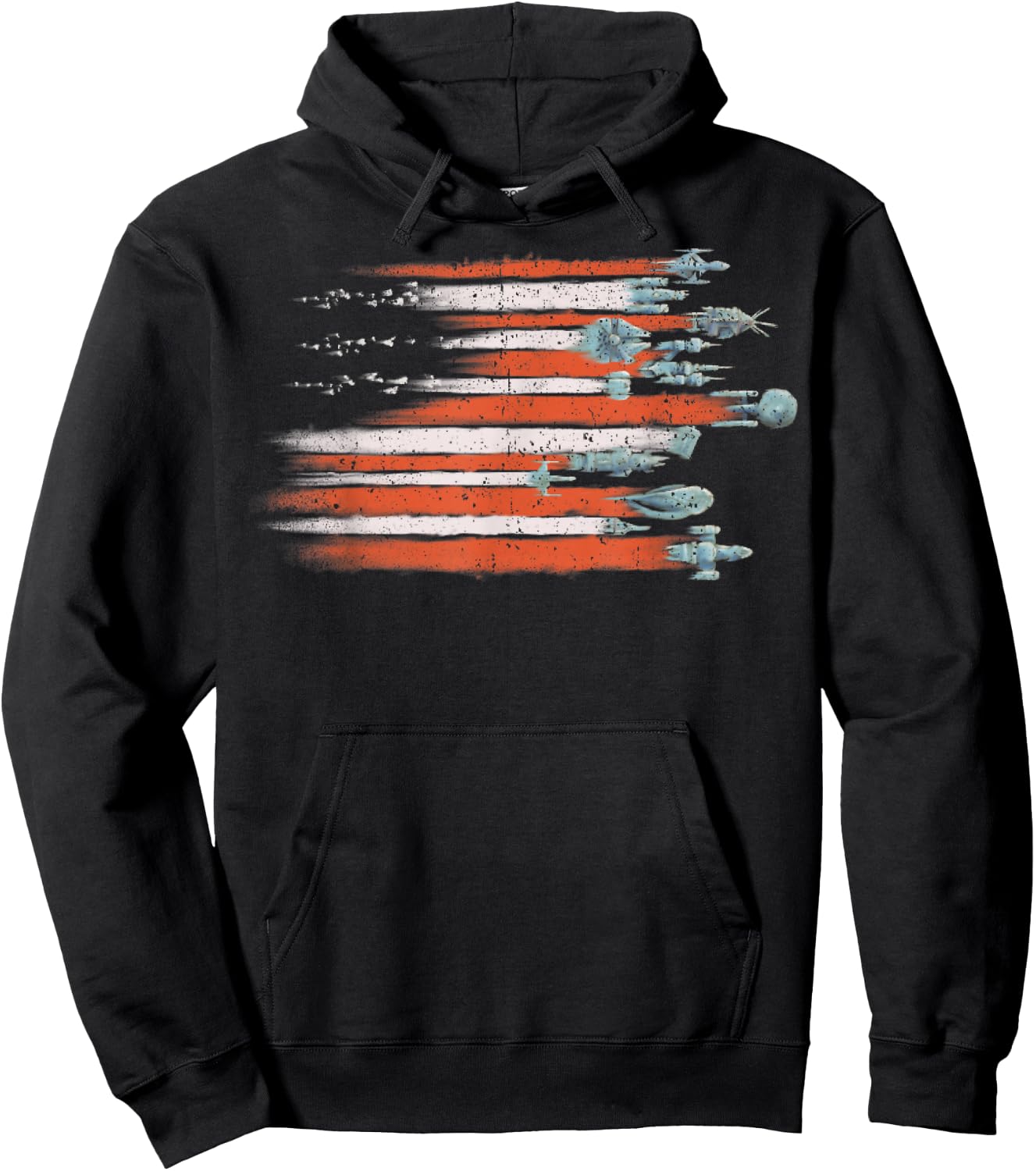 Vintage Sci Flyers Science Fiction Hoodie - Hoodie | Black