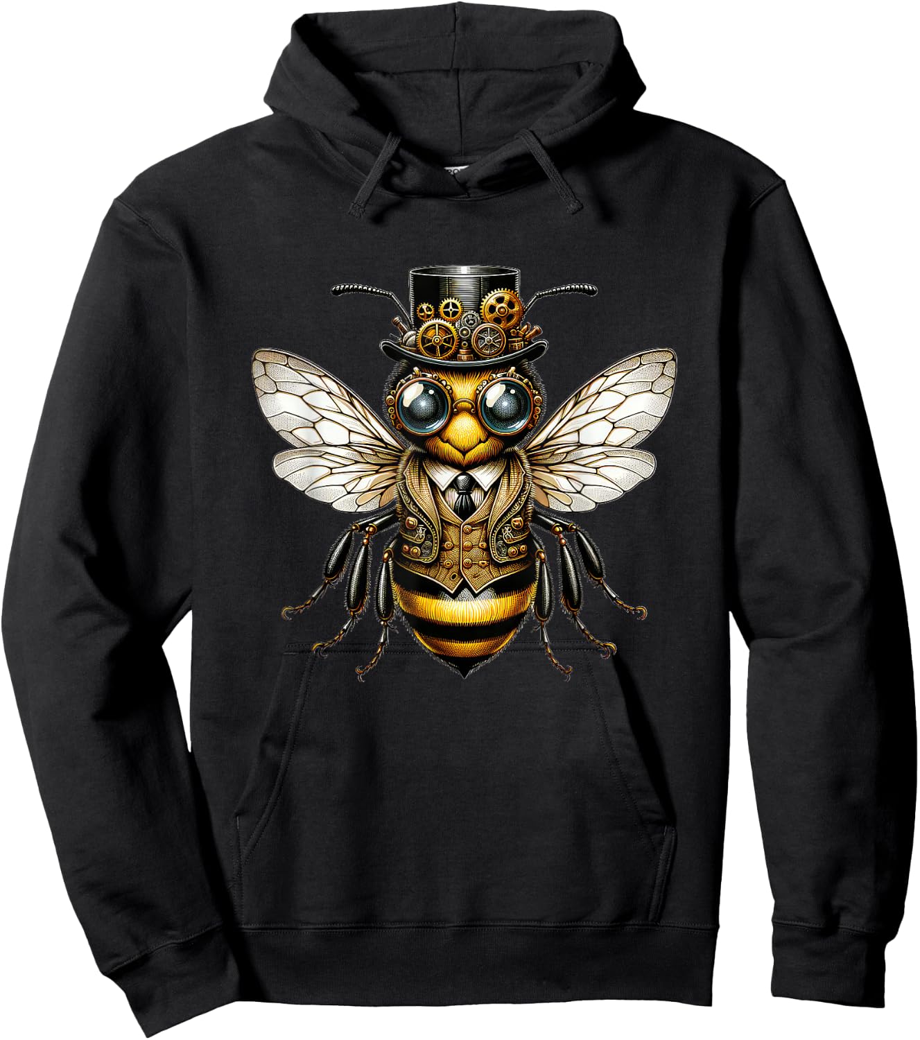 Steampunk Bee Women Men Kids Steampunk Bee Hoodie - Hoodie | Black