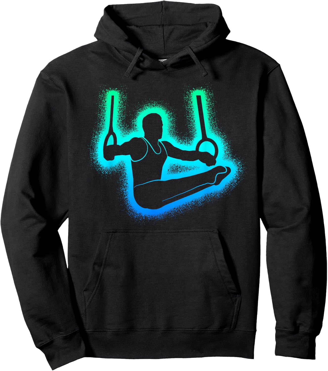 Gymnastics Ring Gymnastics for Kids, Men, Boys , Black, S Hoodie - Hoodie | Black