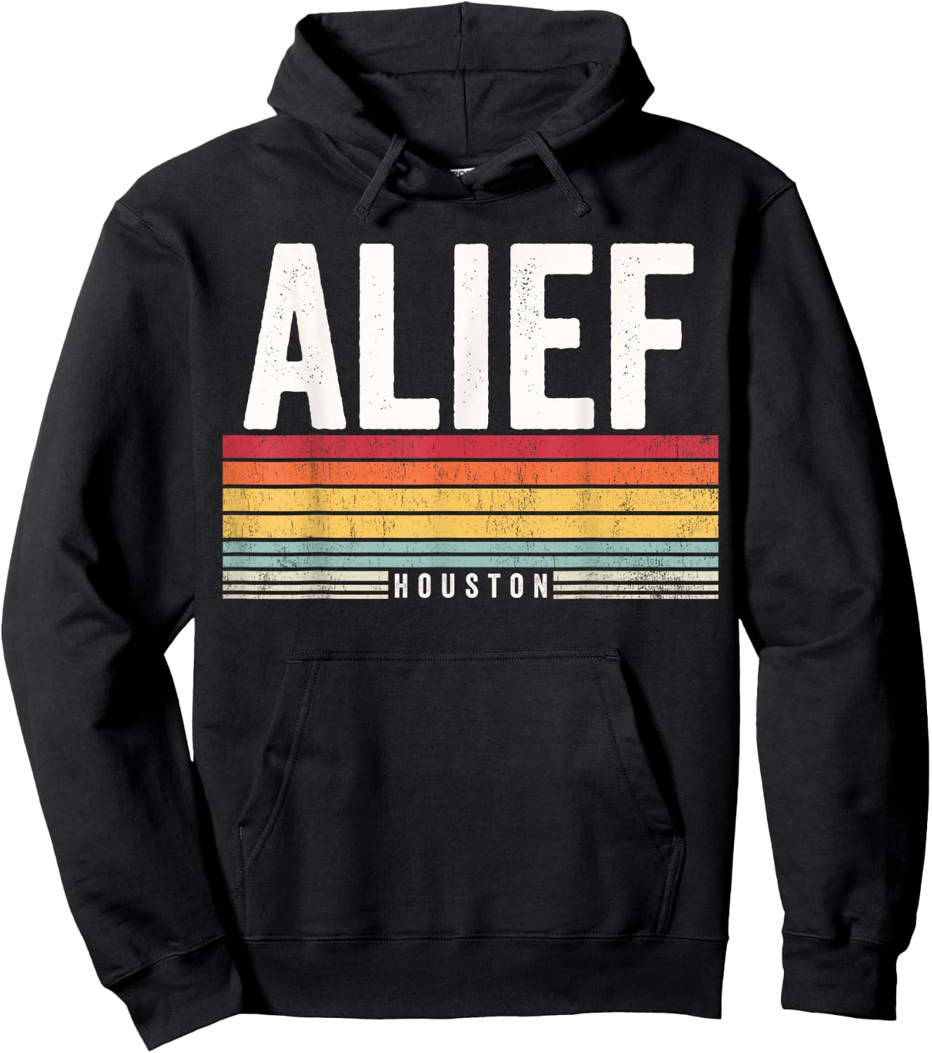 Alief Houston Vintage Sunset, Alief Houston, Alief Hoodie - Hoodie | Black