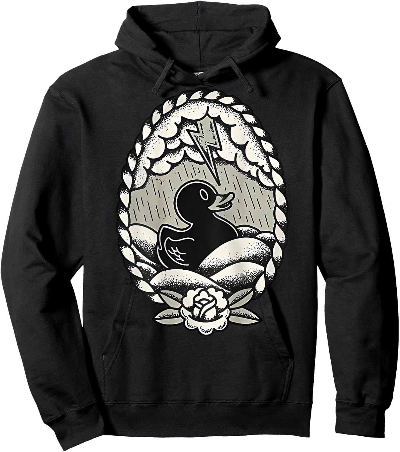 Thunderstorm Flashing Duck Hoodie - Hoodie | Black