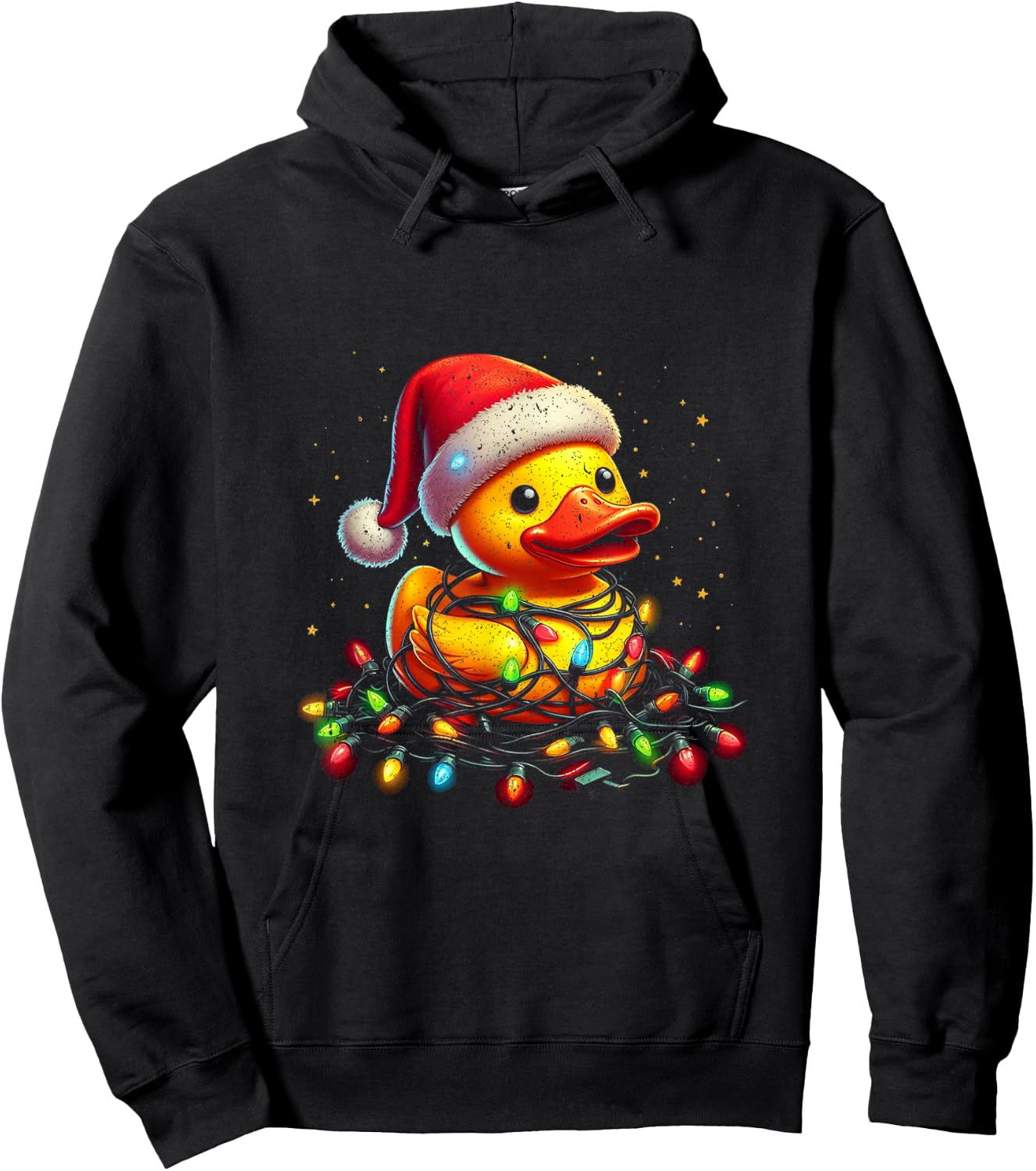 Xmas Rubber Duck Christmas Hoodie - Hoodie | Black
