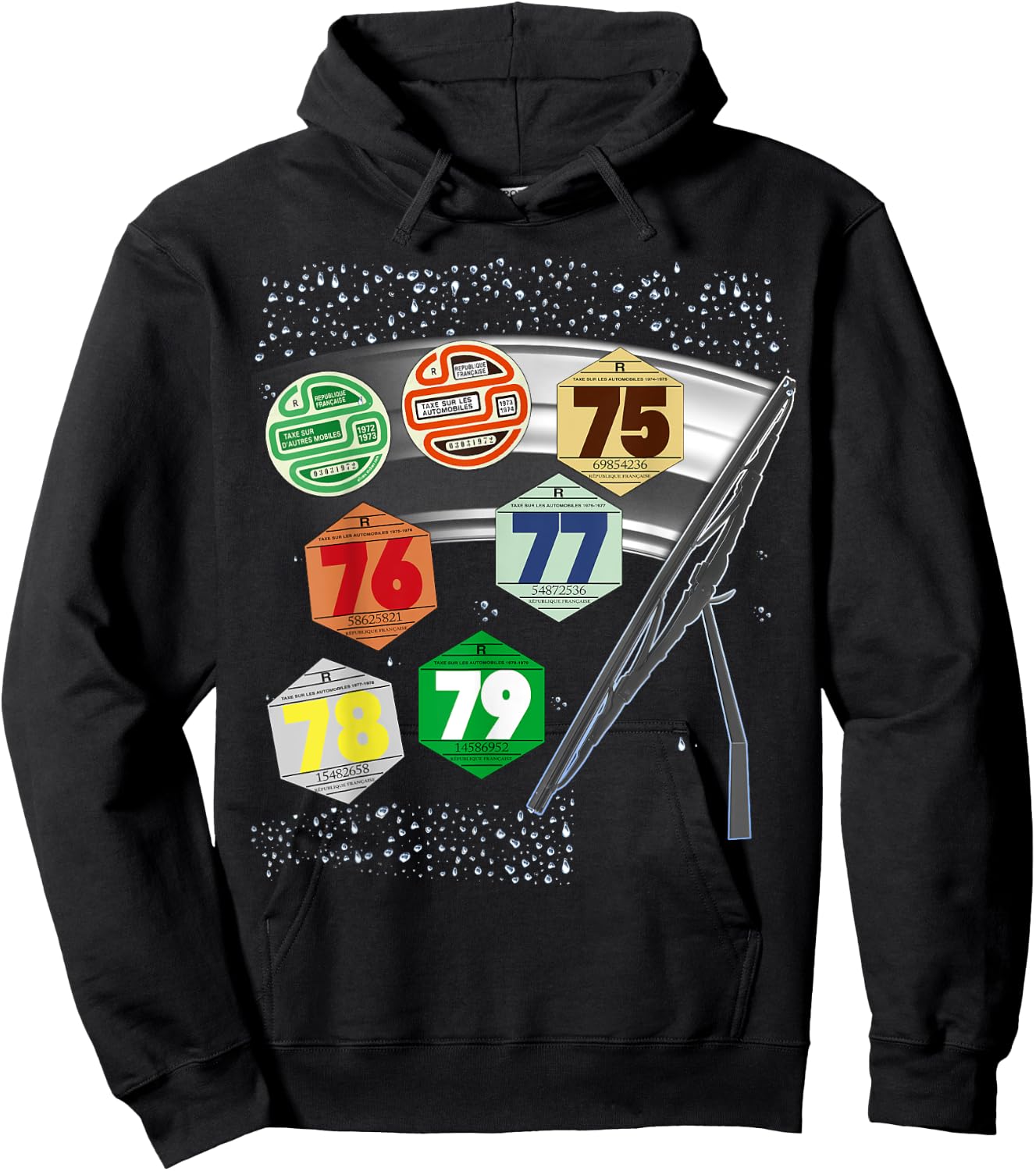 70s In The Rain Man And Woman Hoodie - Hoodie | Black