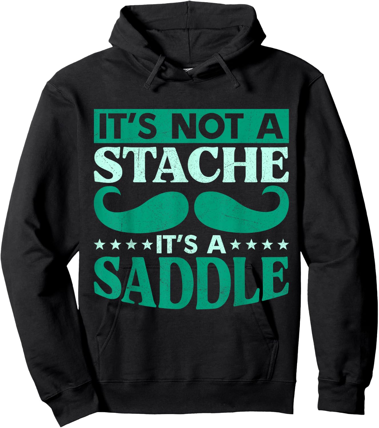 Funny Mustache Beard Men Hoodie - Hoodie | Black