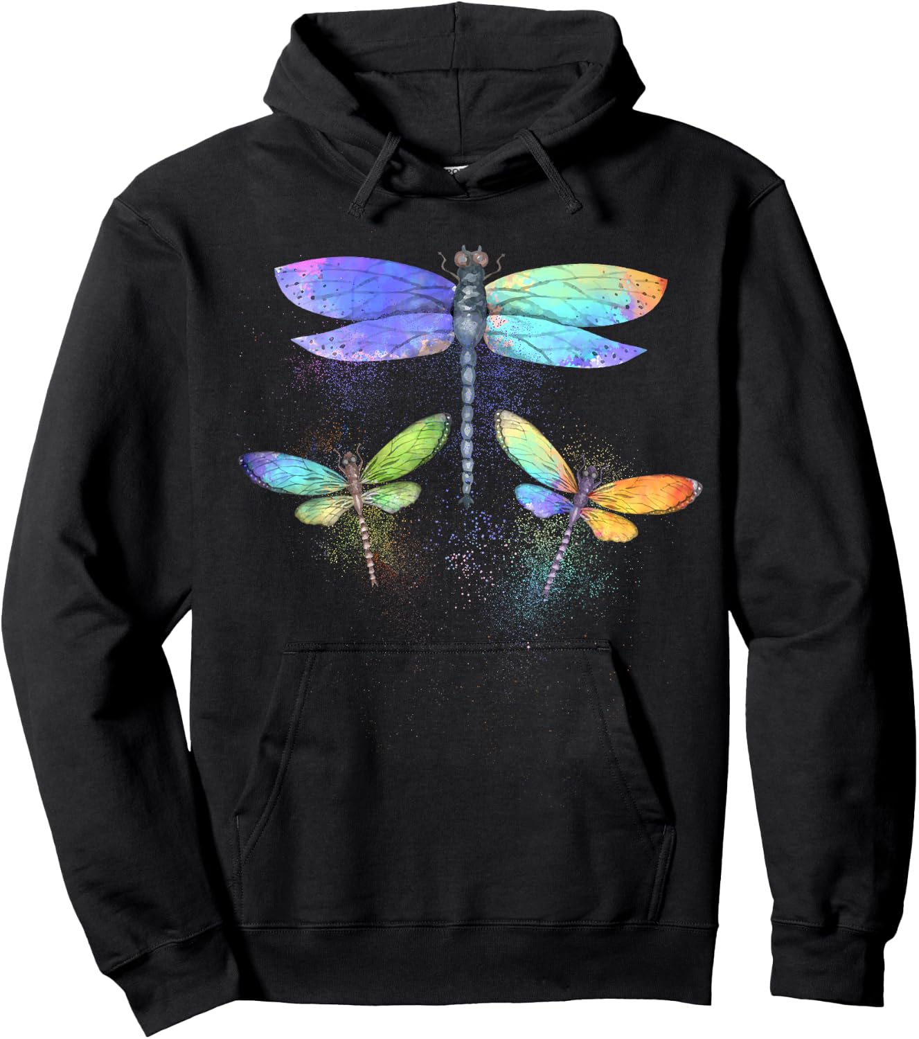 Cool Dragonfly Art Women Dragonfly Lovers Entomology Hoodie - Hoodie | Black