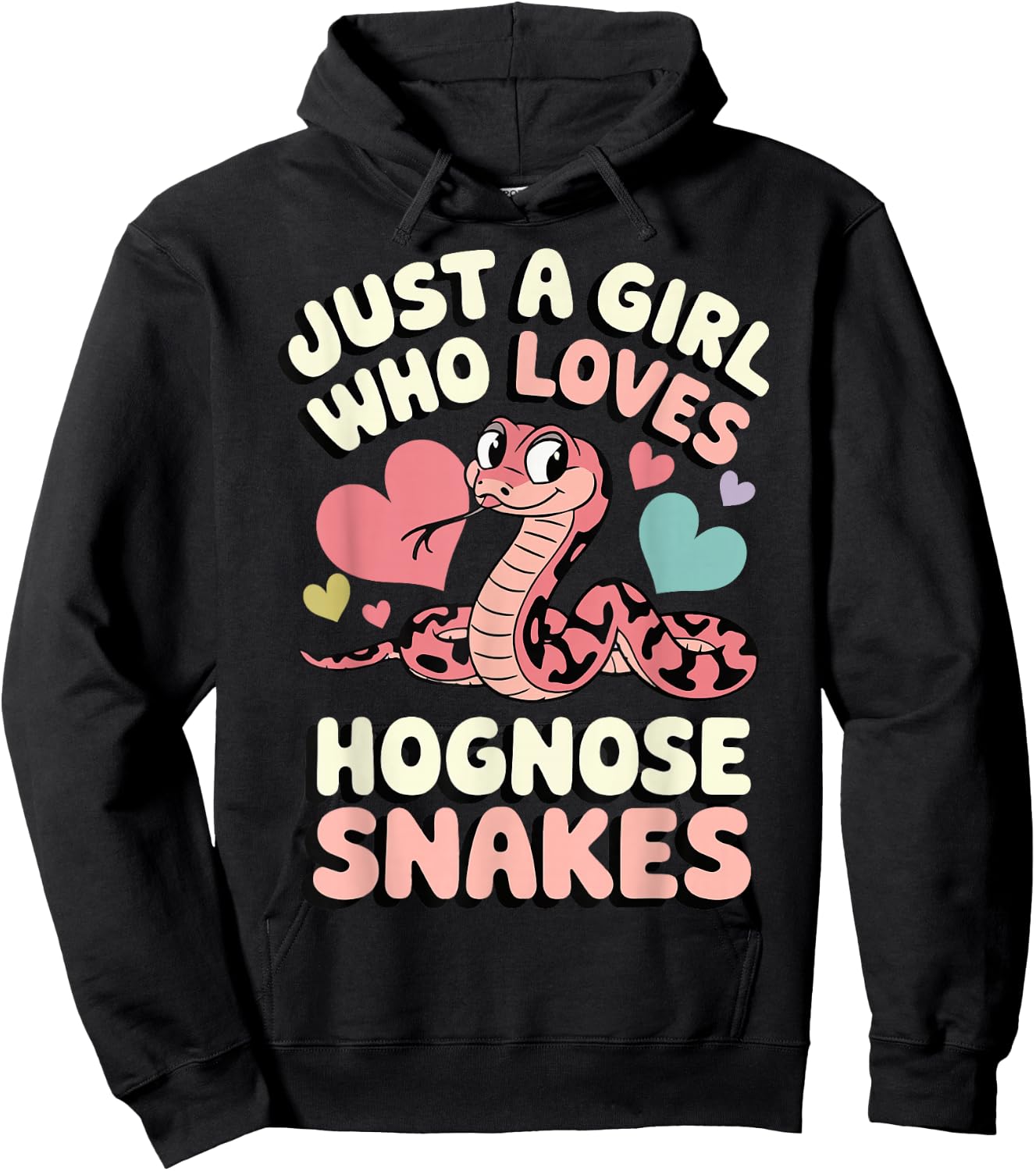 Just A Girl Who Loves Hognose Snakes Hoodie - Hoodie | Black