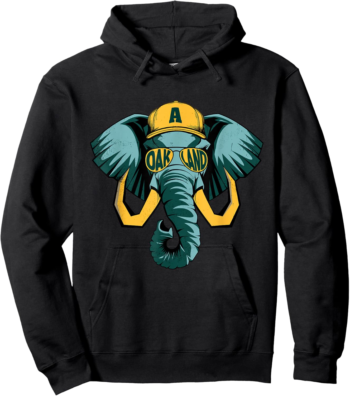 Vintage Art Oakland Last Name Retro Costume Lovely Animal Hoodie - Hoodie | Black