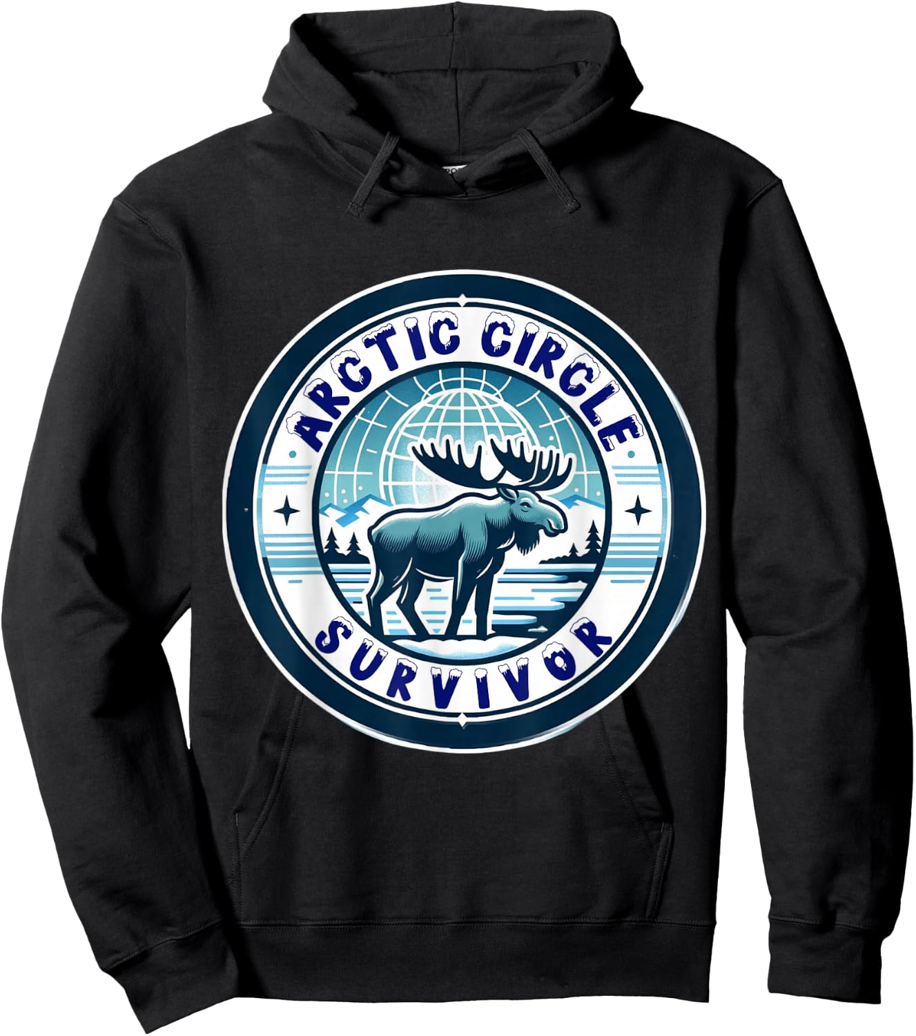 Celebrate surviving a trip to the Arctic Circle Hoodie - Hoodie | Black