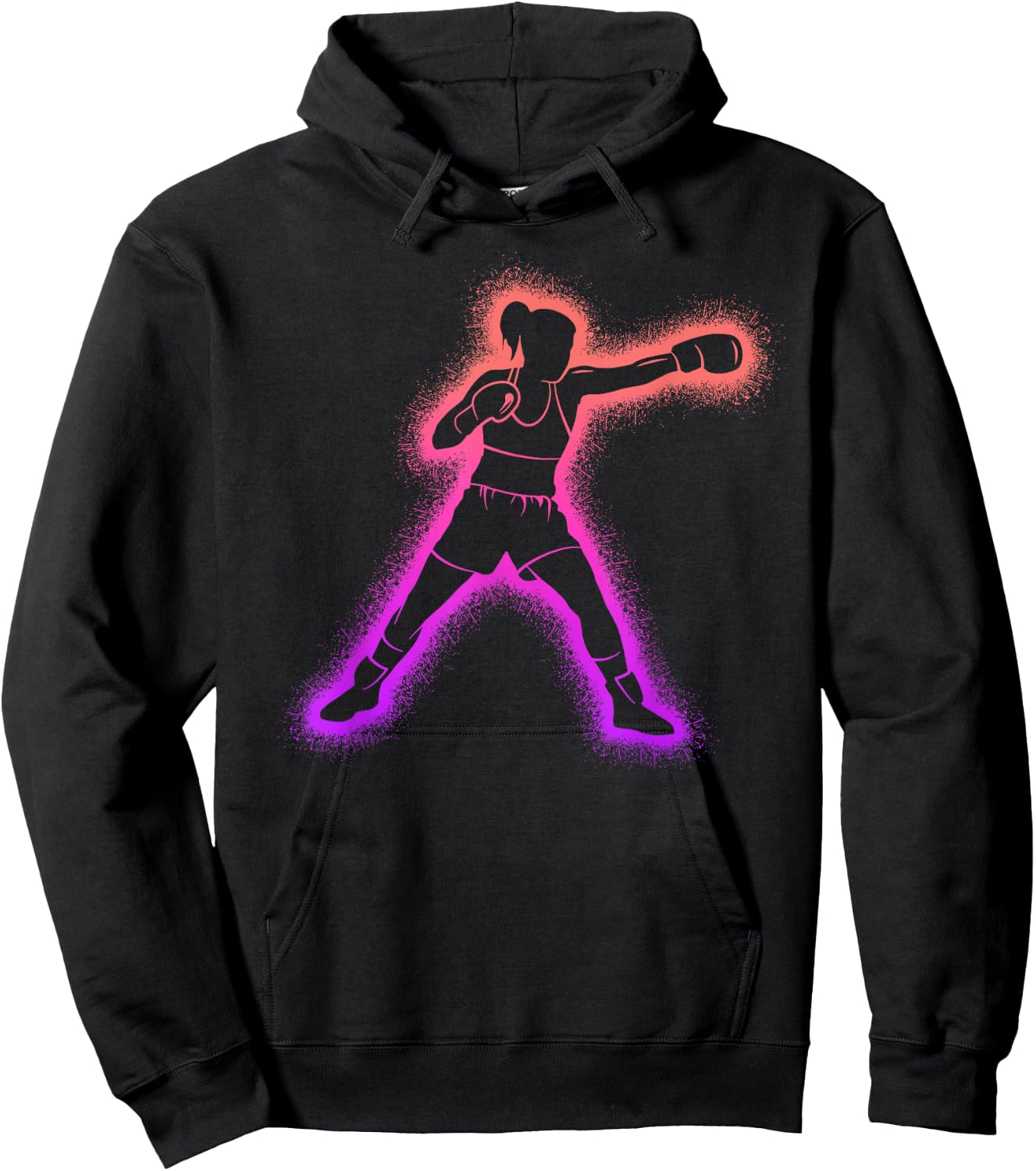 Boxing Athletes Women Kids Boxer Girls Hoodie - Hoodie | Black