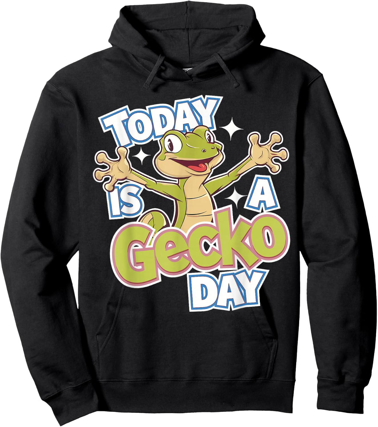 Childrens Today is a Gecko Day Design | Kids Gecko Hoodie - Hoodie | Black