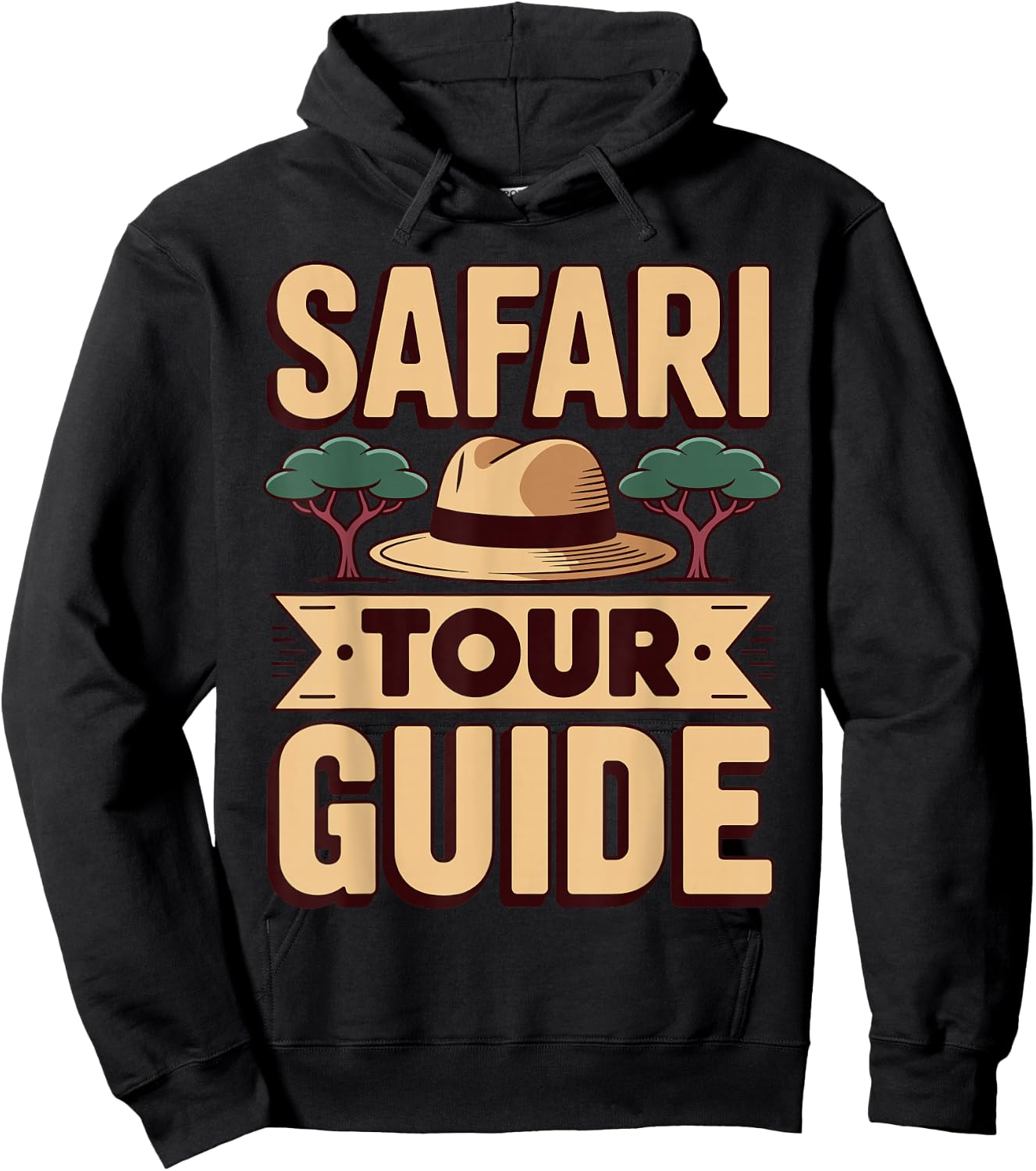 Safari Tour Guide Costume Women Kids Zoo Safari Hoodie - Hoodie | Black
