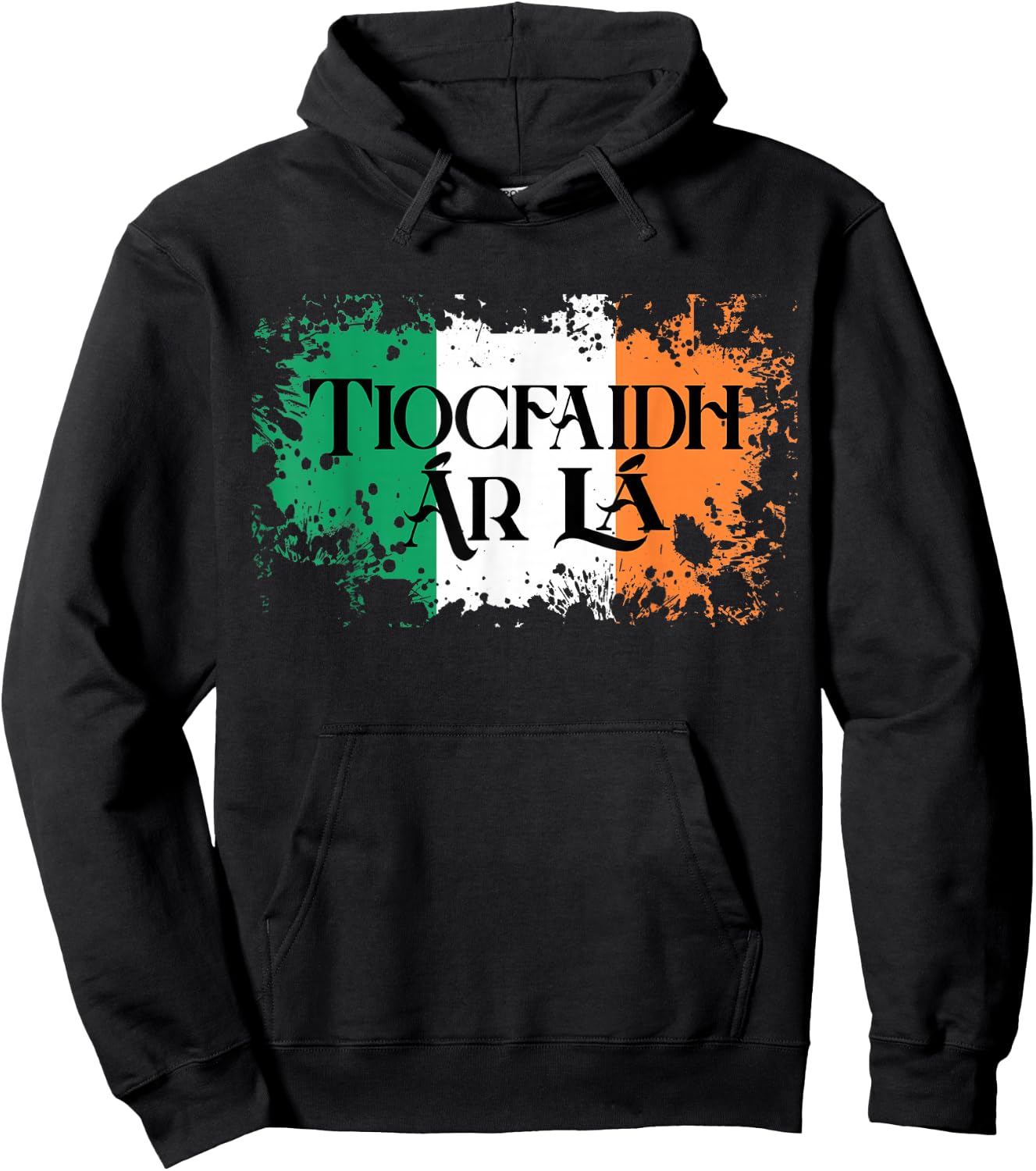 Tiocfaidh Ar La Vintage Irland Irische Flagge Geschenke für Männer Hoodie - Hoodie | Black