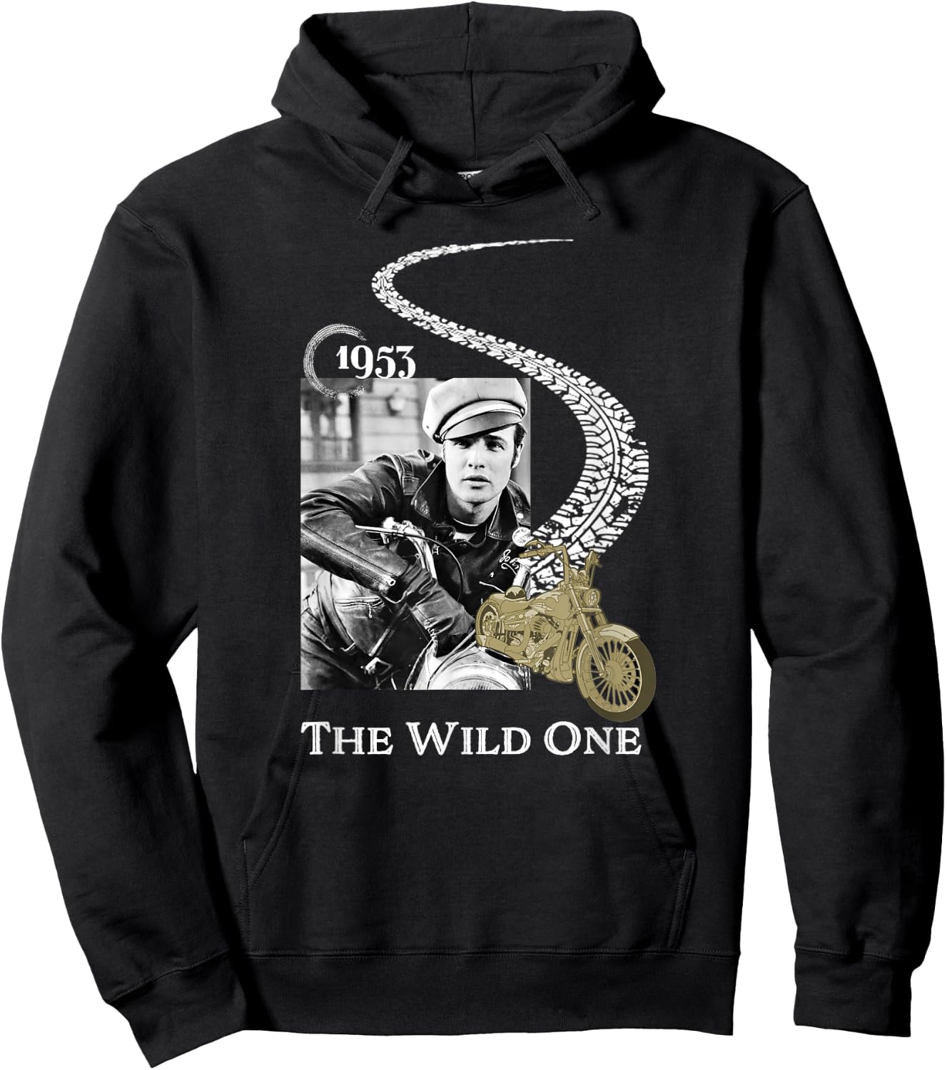 Marlon Brando_002 Hoodie - Hoodie | Black