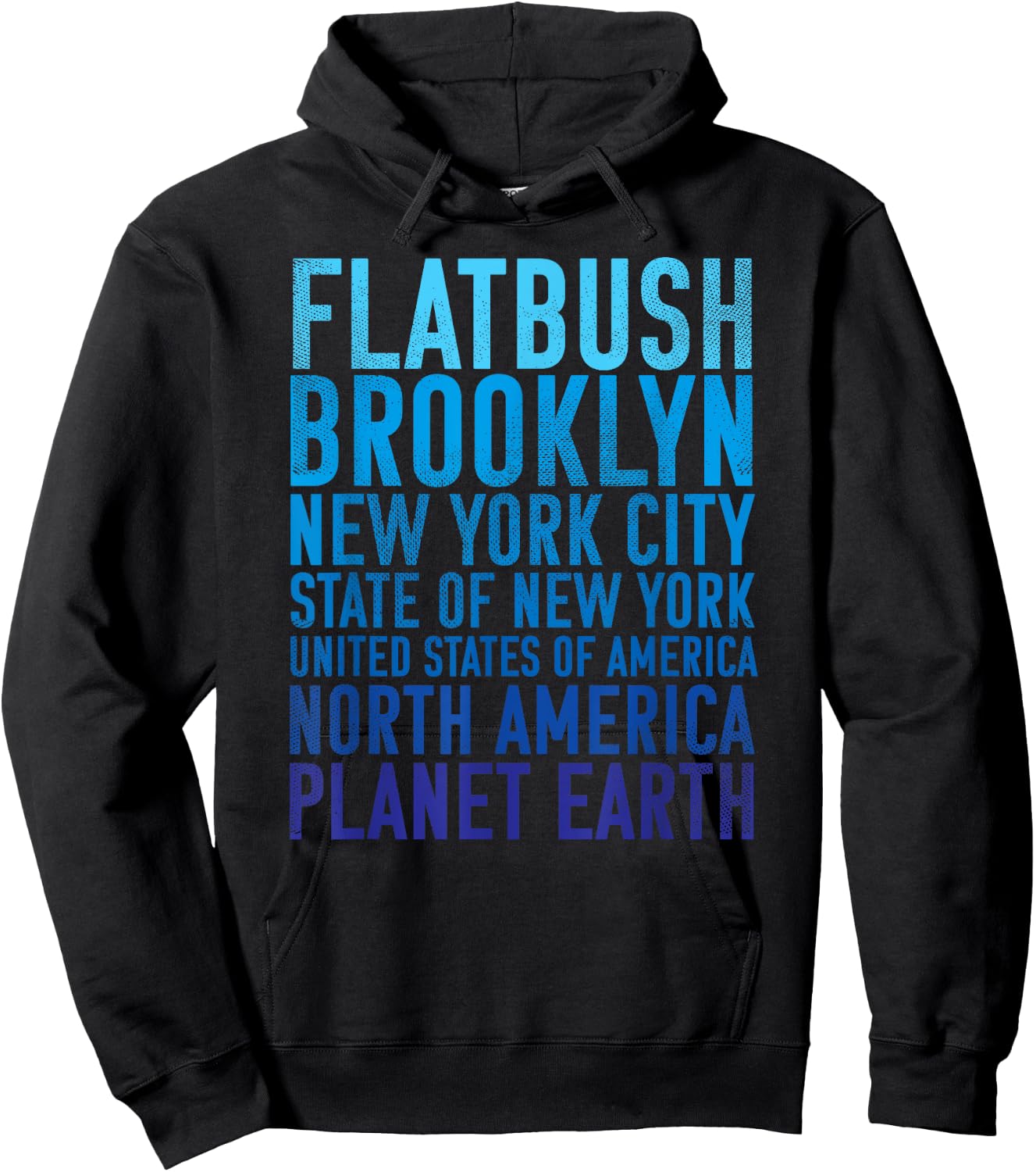 Flatbush Brooklyn New York of Planet Earth Hoodie - Hoodie | Black