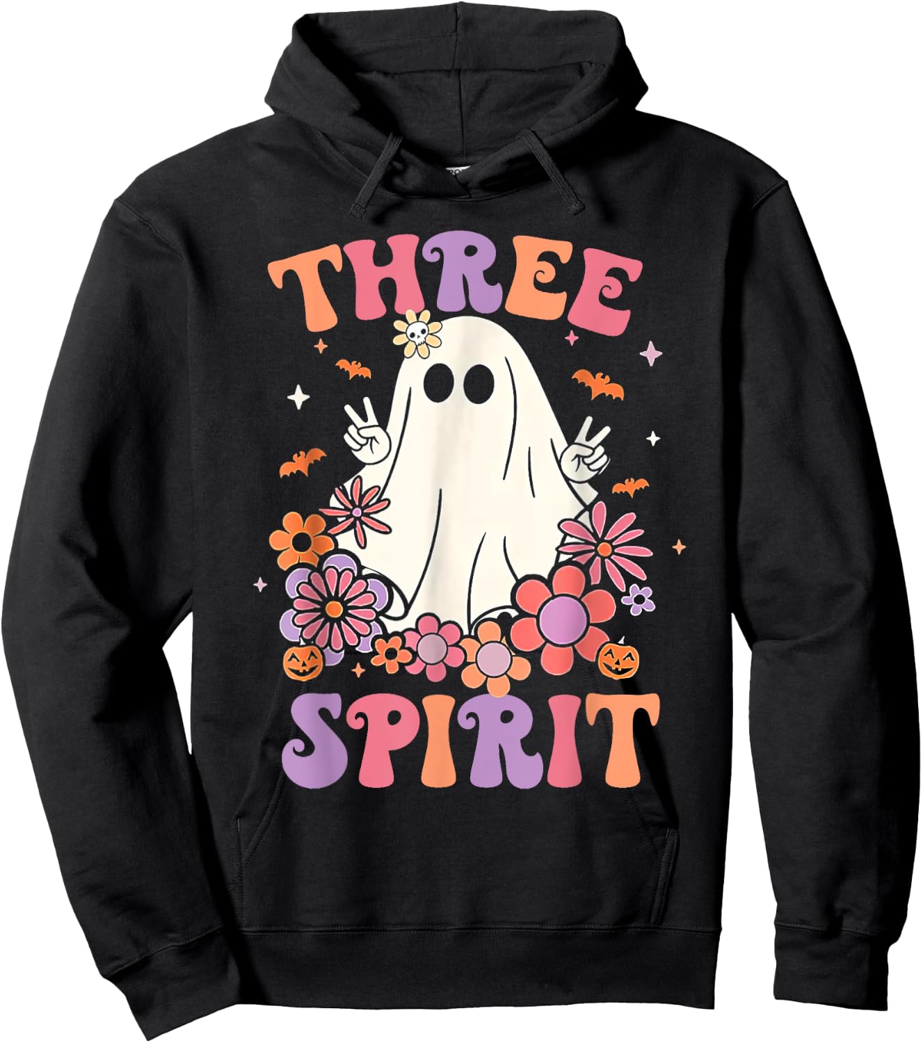 Three Spirit Halloween 3rd Birthday Party Decorations Hoodie - Hoodie | Black
