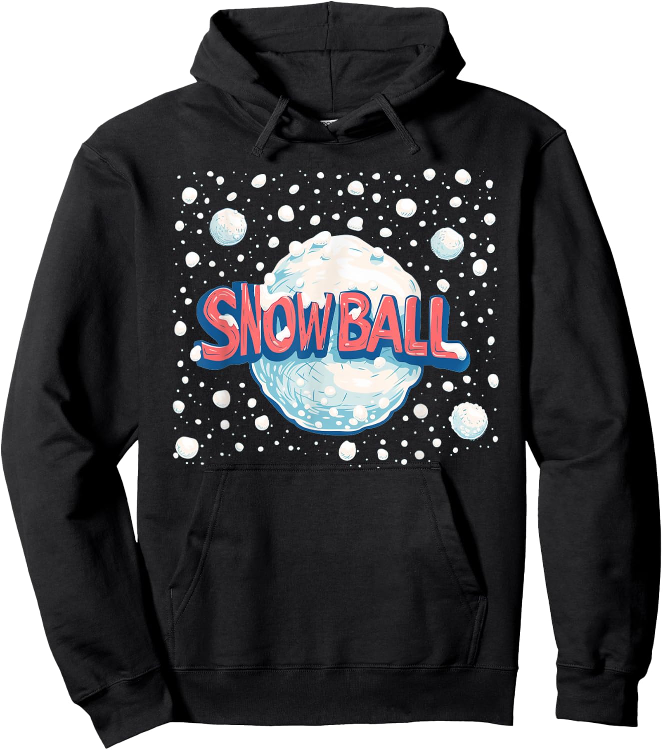 Winter Adventures with this cool Snowball Speech Costume Hoodie - Hoodie | Black