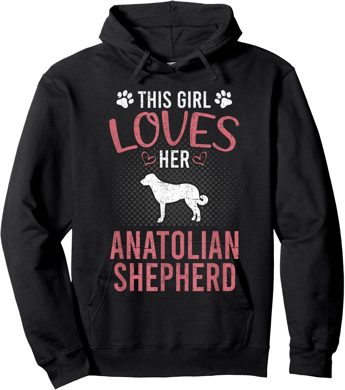 This Girl Loves Her Anatolian Shepherd Dog Lover Hoodie - Hoodie | Black