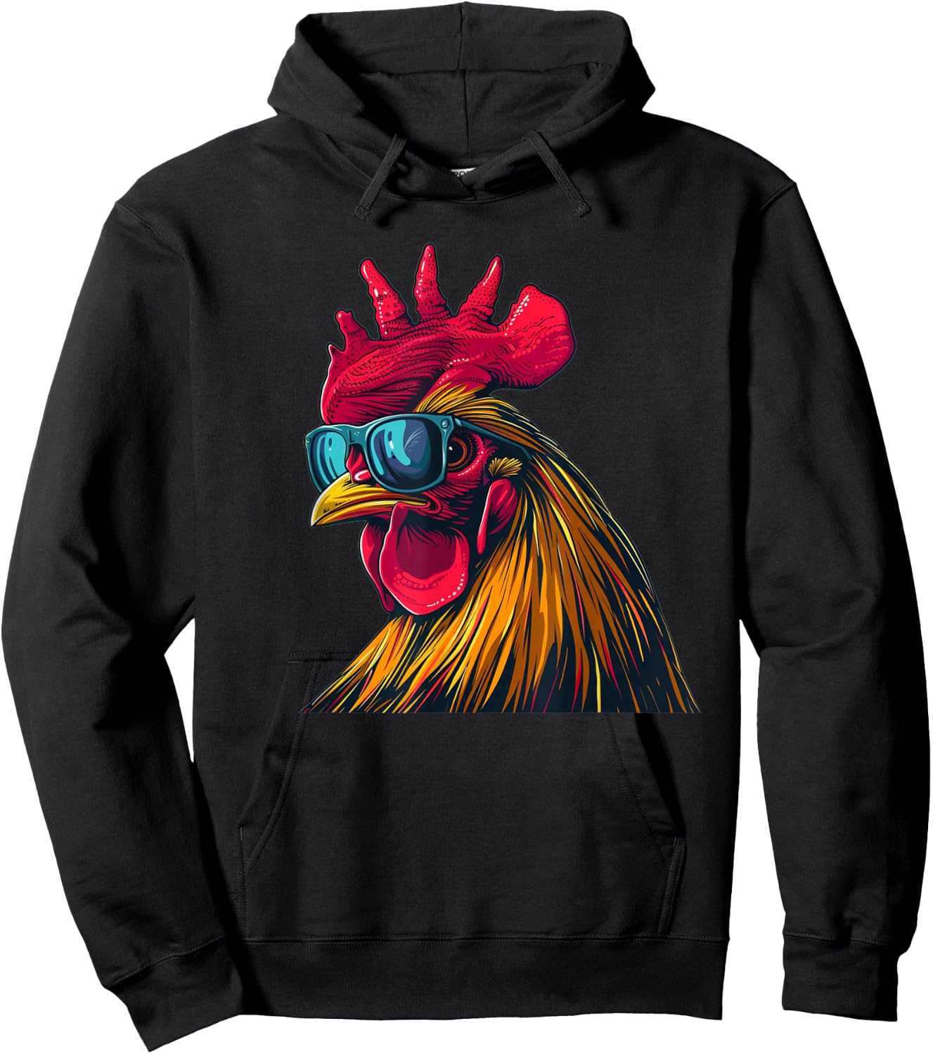 Cooles Hahn Sonnenbrille Kostüm für Jungen und Mädchen Hoodie - Hoodie | Black