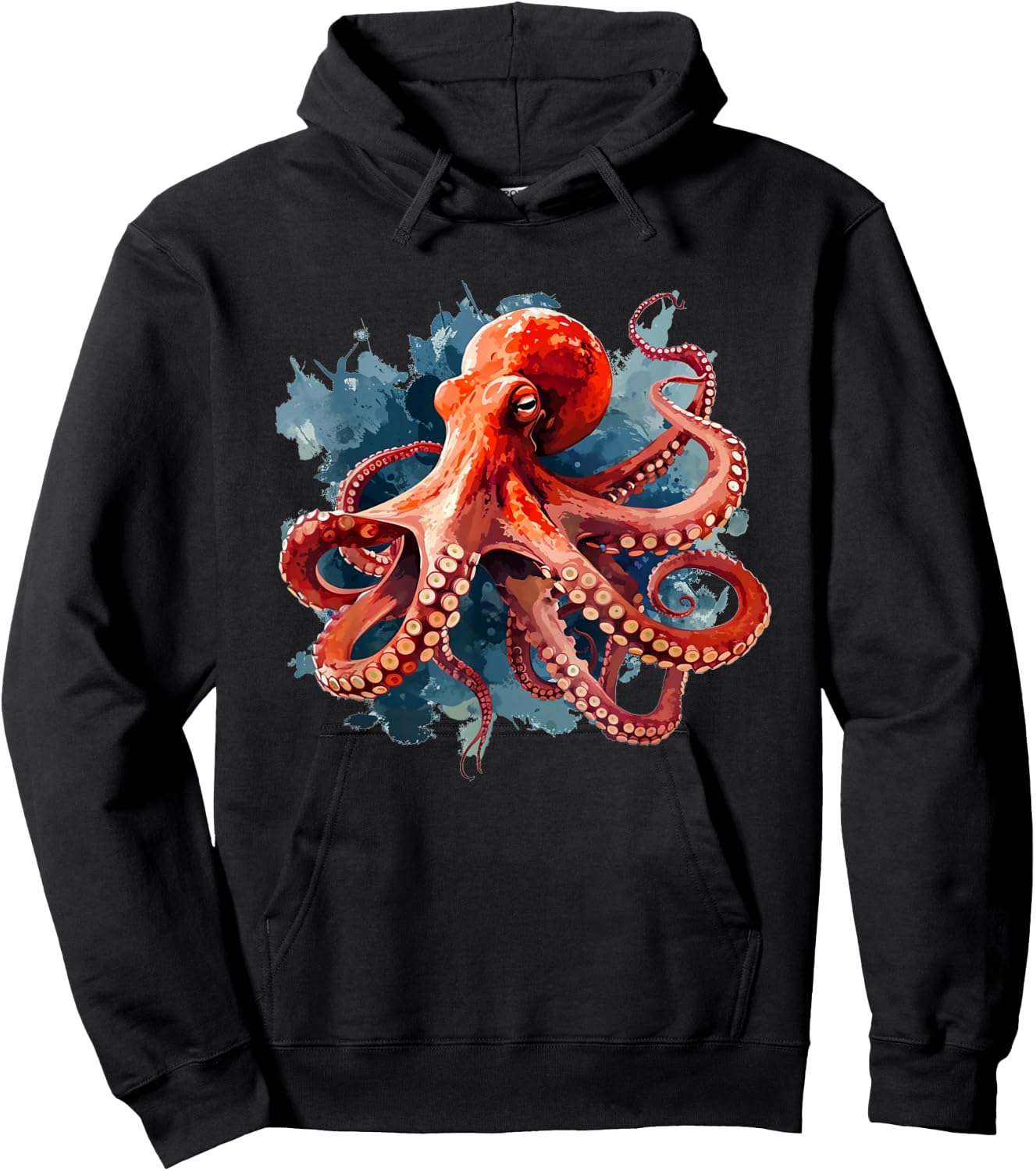Cool Big red Octopus Costume for Squid Lovers Hoodie - Hoodie | Black