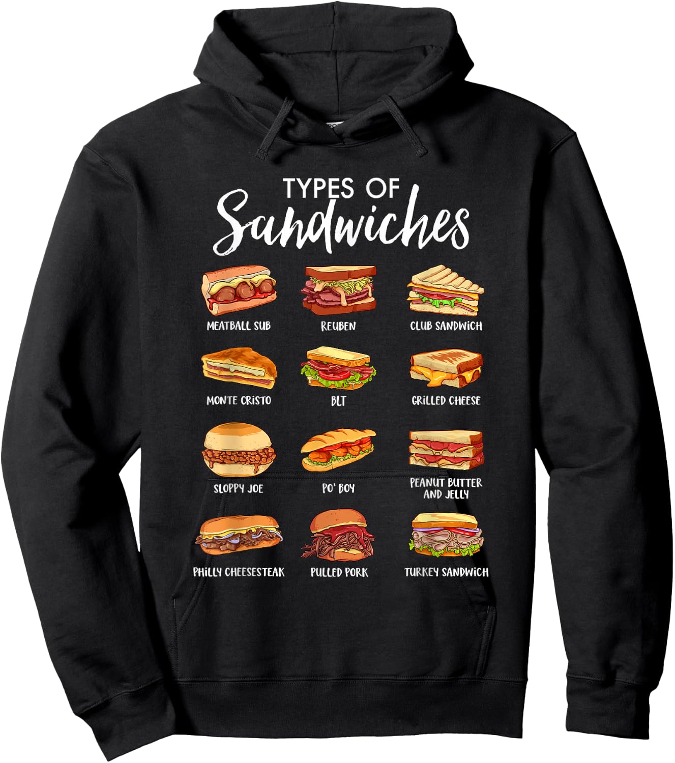 World of Sandwiches Hoodie - Hoodie | Black