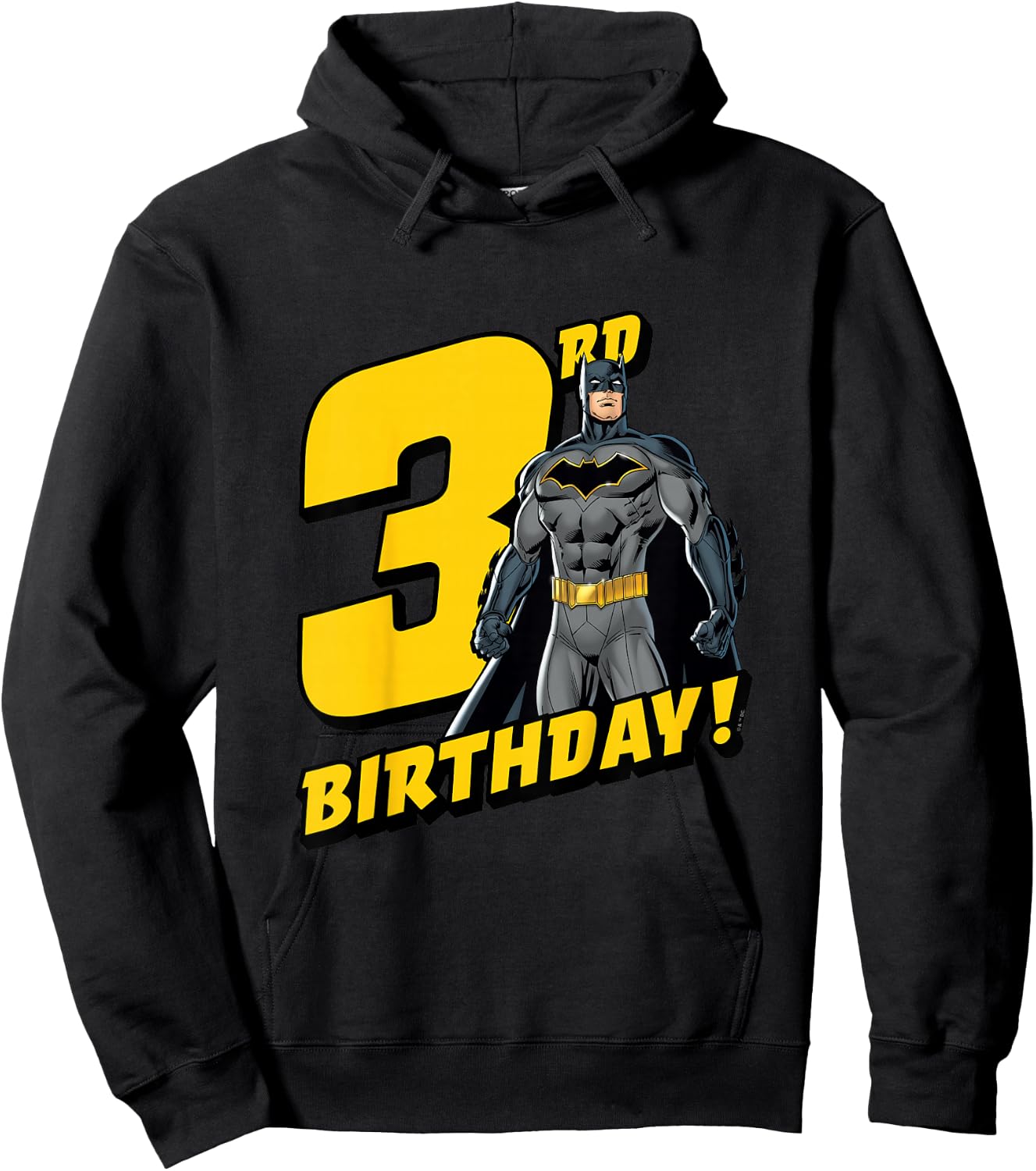 Kids Batman 3rd Birthday Hoodie - Hoodie | Black