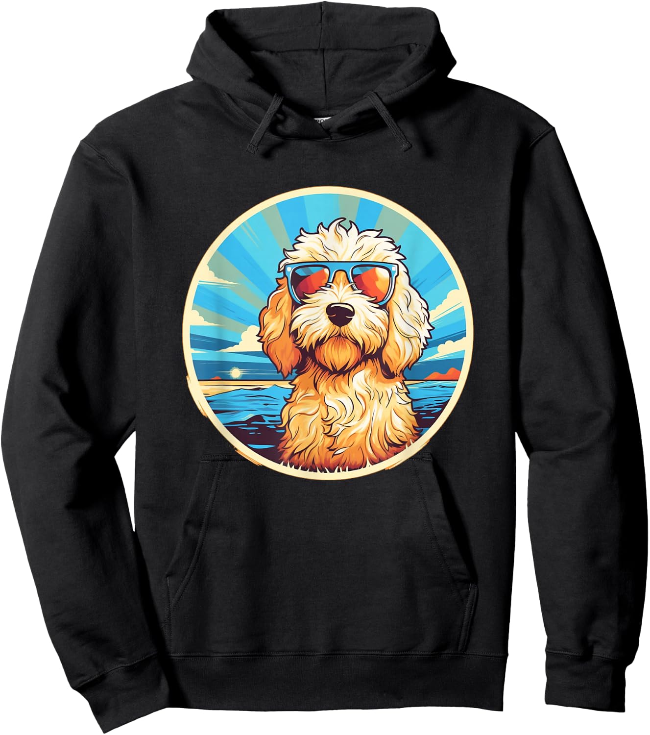 Goldendoodle Dood Funny Doodle Dog Golden Doodle Hoodie - Hoodie | Black