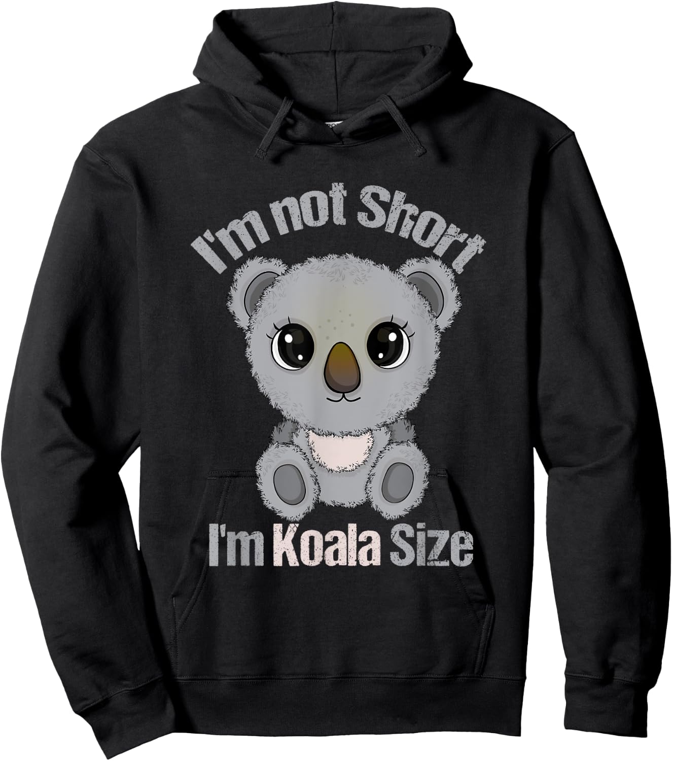 Koala Lover Women Funny Short People Koala Hoodie - Hoodie | Black