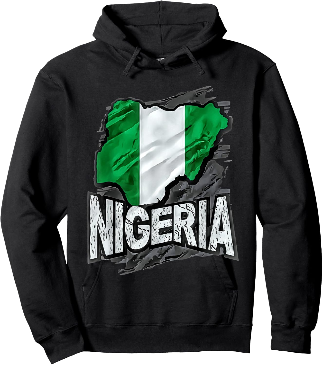 Nigeria , Black, S Hoodie - Hoodie | Black