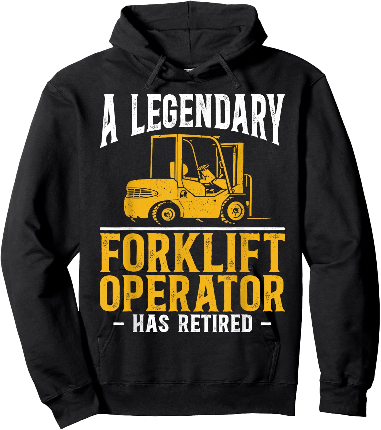 Certified Forklift Truck Operator Retirement Vintage A Hoodie - Hoodie | Black