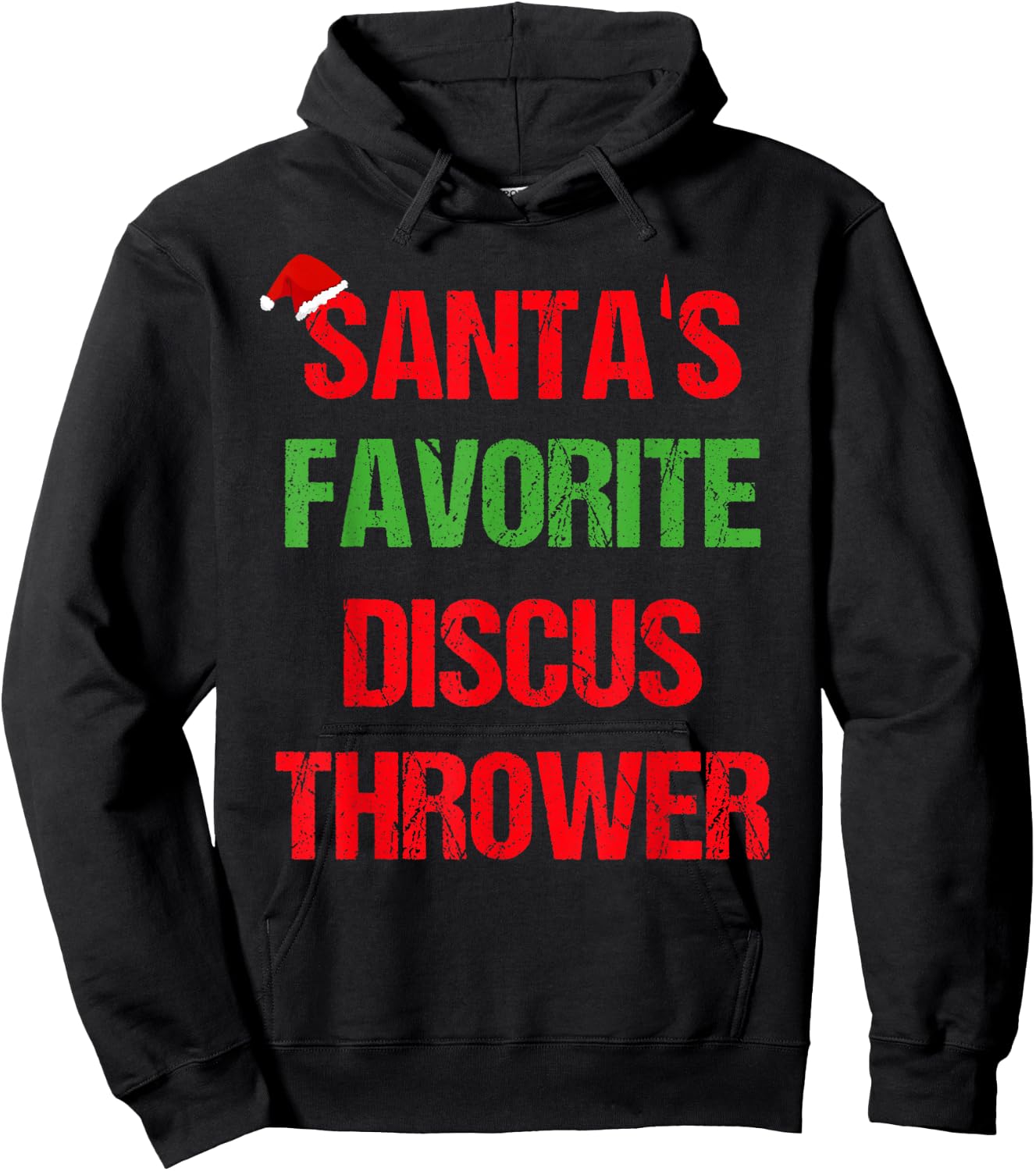 Discus Thrower Funny Pajama Christmas Gift Hoodie - Hoodie | Black