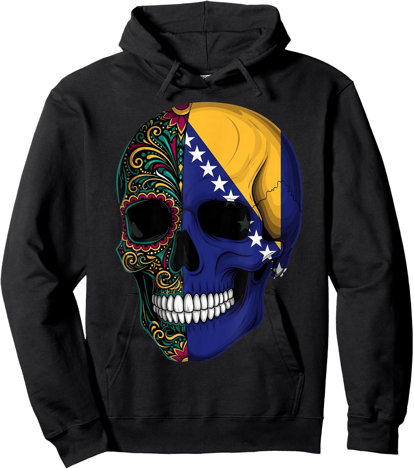 Bosnien Flagge Bosnien und Herzegowina Wurzeln Hoodie - Hoodie | Black