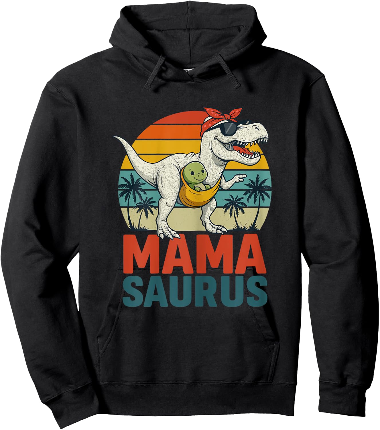 MAMASAURUS – Cadeau Drôle Fête des Mères Original Hoodie - Hoodie | Black
